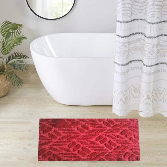 Windsor Burgundy 18X30'' Accent Rug Non-Slip - Picture 3 of 4